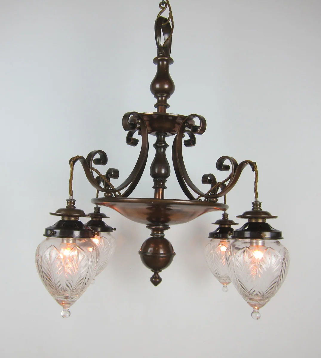 Four Arm Ceiling Light By Osler - Exeter Antique Lighting Company